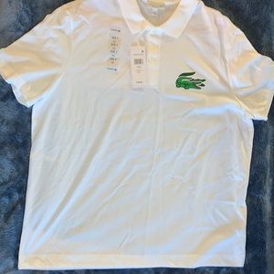 BRAND NEW!! Lacoste Polo Shirt. Size: XXL. Color: White